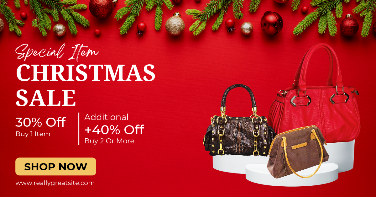Red Modern Christmas Sale Special Item Facebook Ad